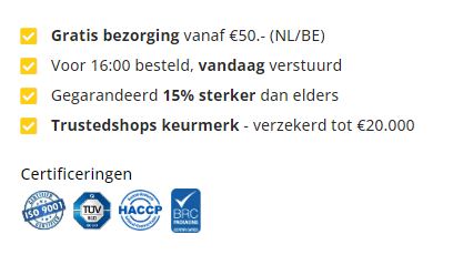 Unique Selling points webshop voor big bags